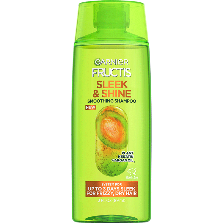 Fructis Sleek and Shine Shampoo controls the frizz - Garnier