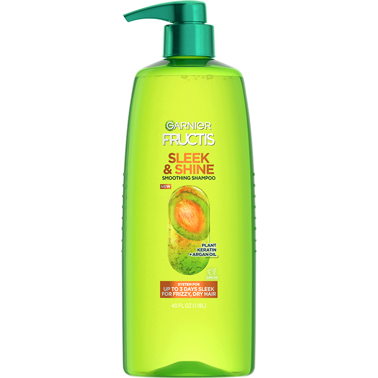 Fructis Sleek and Shine Shampoo controls the - Garnier