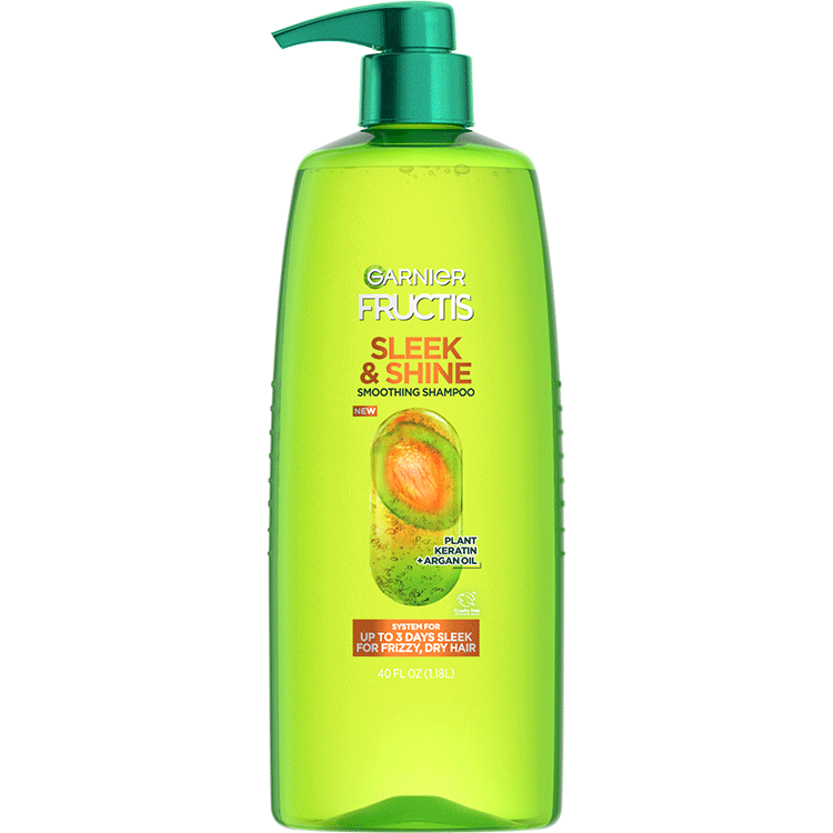 Fructis Sleek and Shine Shampoo controls the frizz - Garnier