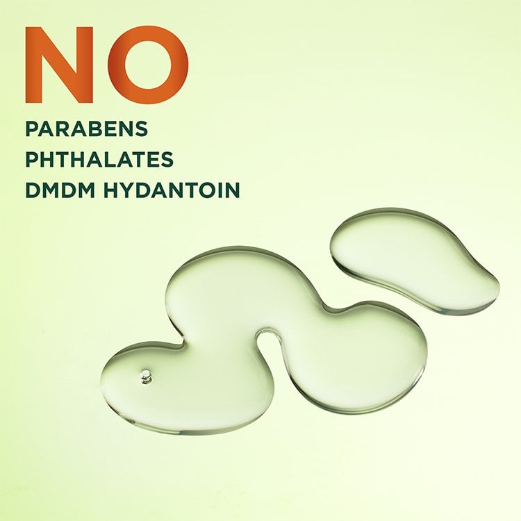 Formulated with no parabens, phthalates, or DMDM Hydantoin