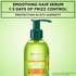Garnier Fructis Sleek & Shine Anti-Frizz Serum bottle with text: "SMOOTHING HAIR SERUM UP TO 3 DAYS OF FRIZZ CONTROL, PROTECTION IN 97% HUMIDITY."