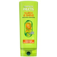 Front of Pack of Fructis Sleek & Shine Conditioner