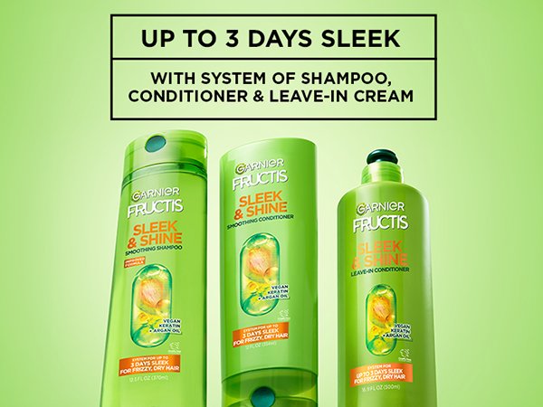 Sleek & Shine Hair Smoothing Leave-In Conditioner - Garnier