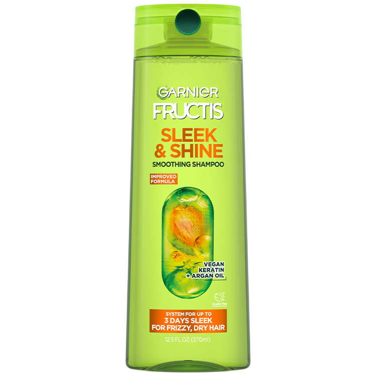 Shampoo Fructis Sleek Shine para cabello con frizz Garnier