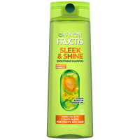Front of Pack of Fructis Sleek & Shine Shampoo