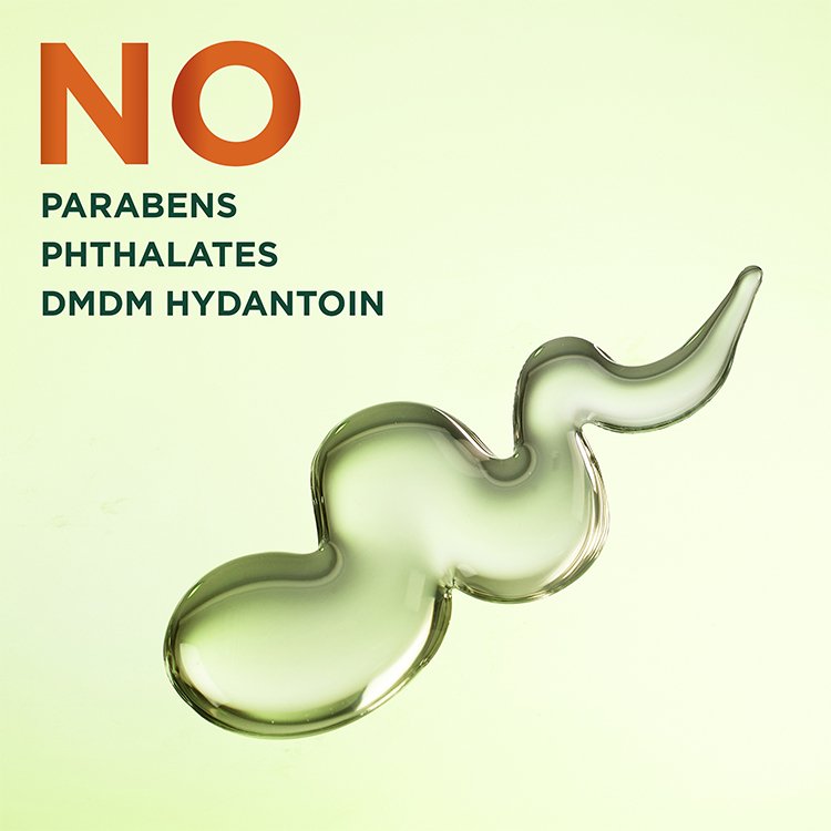 Formulated with no parabens, phthalates, or DMDM Hydantoin