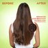 Before and after use of Sleek & Shine system.