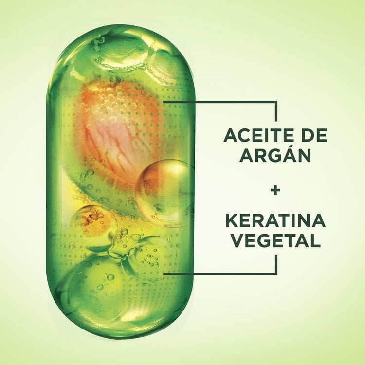 Made with argan oil + vegan keratin