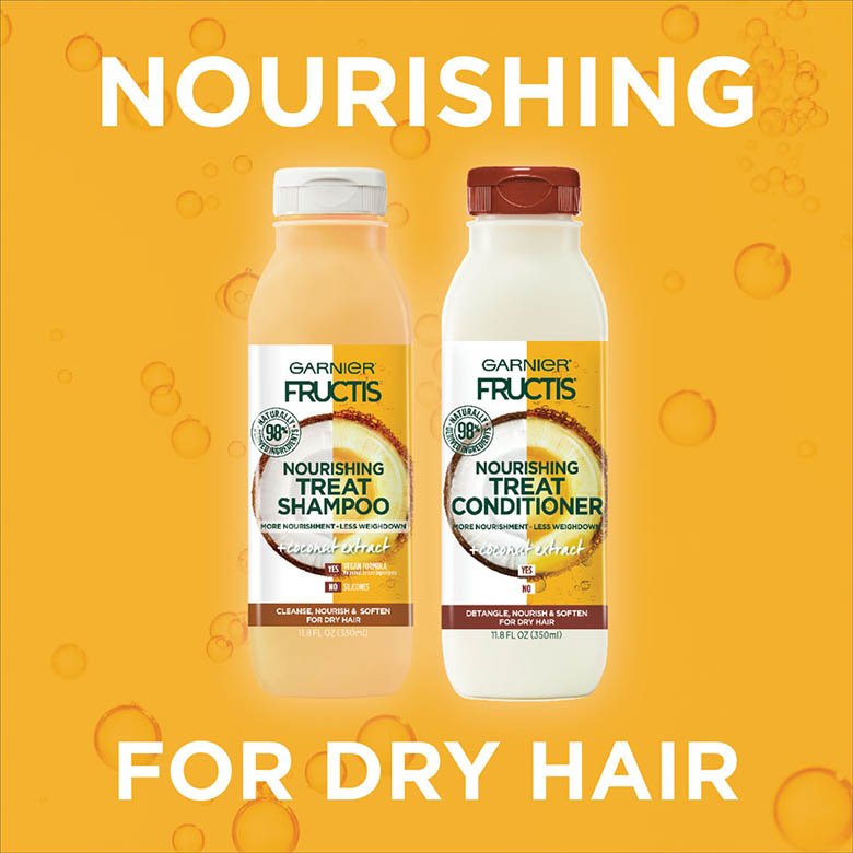 Garnier Fructis Treats Nourishing Shampoo Soften & Nourish Dry Hair