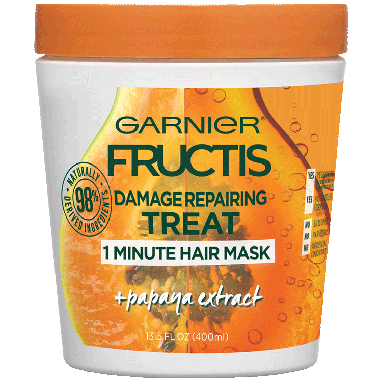 Papaya Hair Mask Damaged Hair Treatment Garnier Fructis