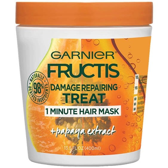 Papaya Hair Mask Damaged Hair Treatment Garnier Fructis