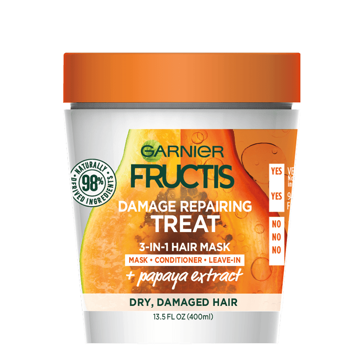 Papaya Hair Mask – Damaged Hair Treatment – Garnier Fructis®