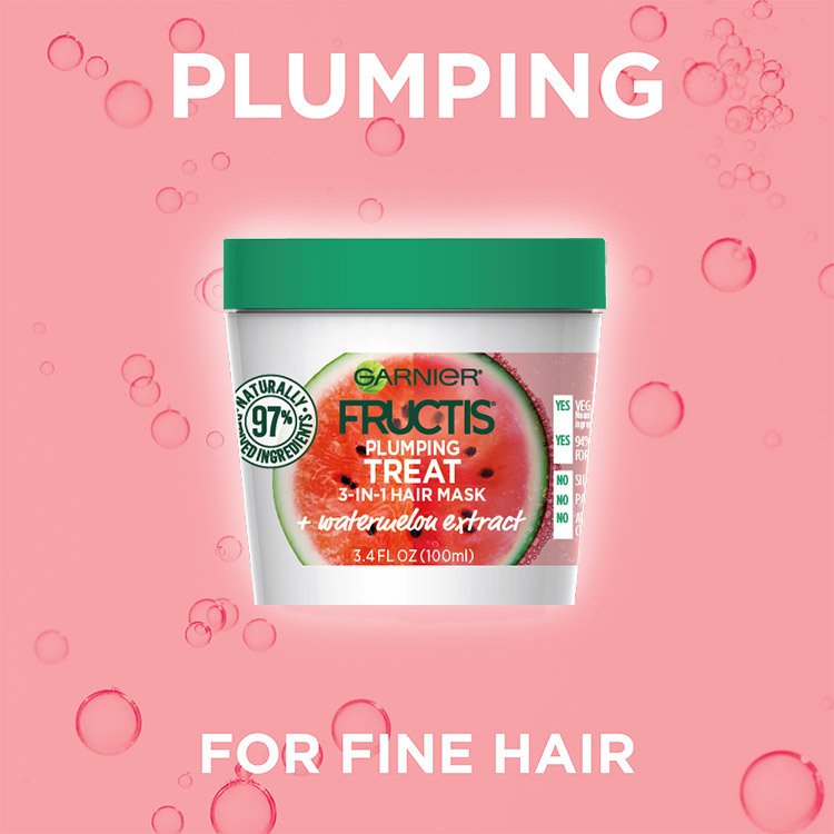 Garnier Fructis Treats Watermelon Mask 100 - Pumpling For Fine Hair
