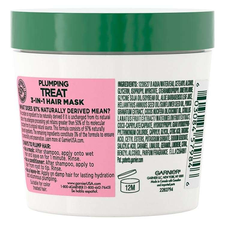 Garnier Fructis Treats Watermelon Mask 100 back
