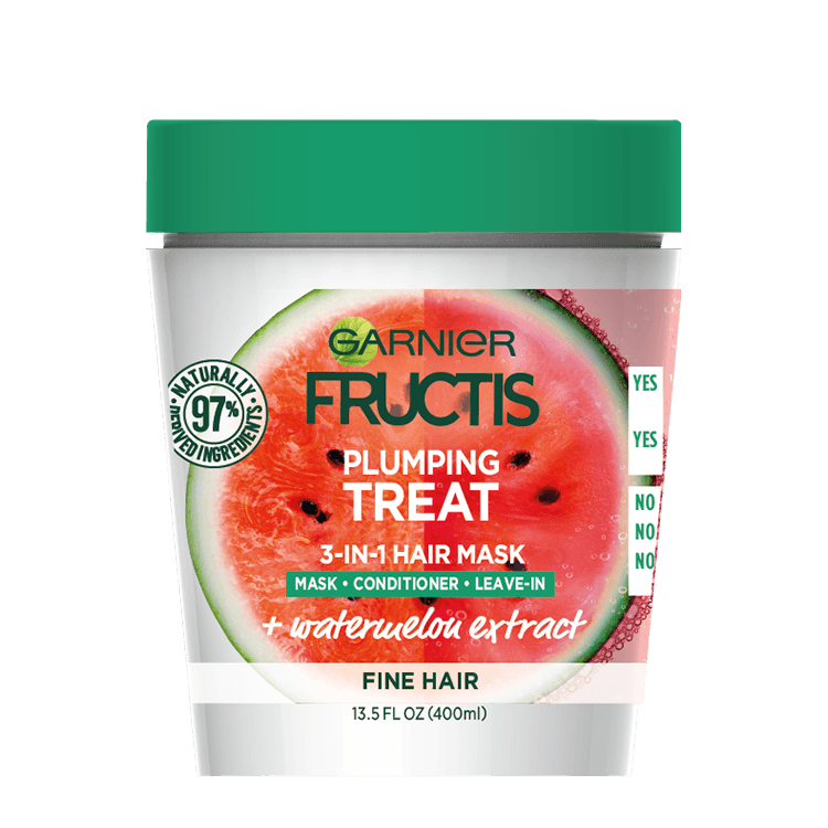 Verloren roterend oud Plumping Treat 3-In-1 Hair Mask For Fine Hair - Garnier