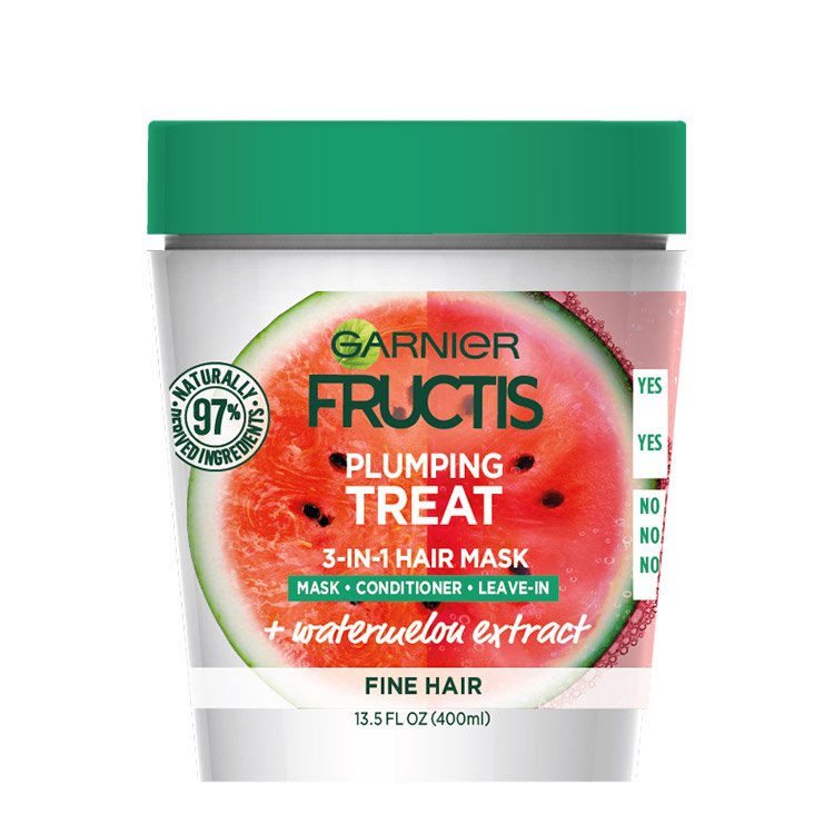 Plumping Treat 3-In-1 Hair Mask For Fine Hair - Garnier