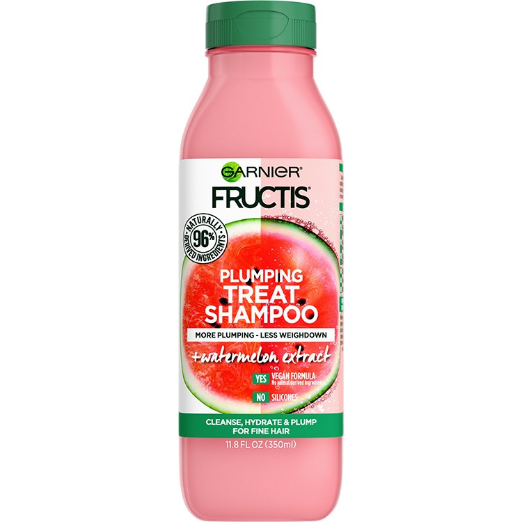 Fructis Plumping Treat Volumizing Shampoo For Fine Hair Garnier