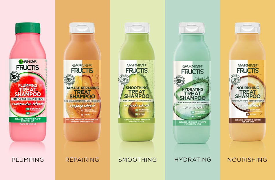 Fructis Plumping Treat Volumizing Shampoo For Fine Hair Garnier