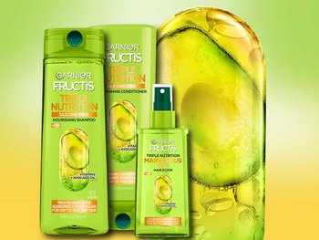 Garnier Fructis Triple Nutrition hair care collection