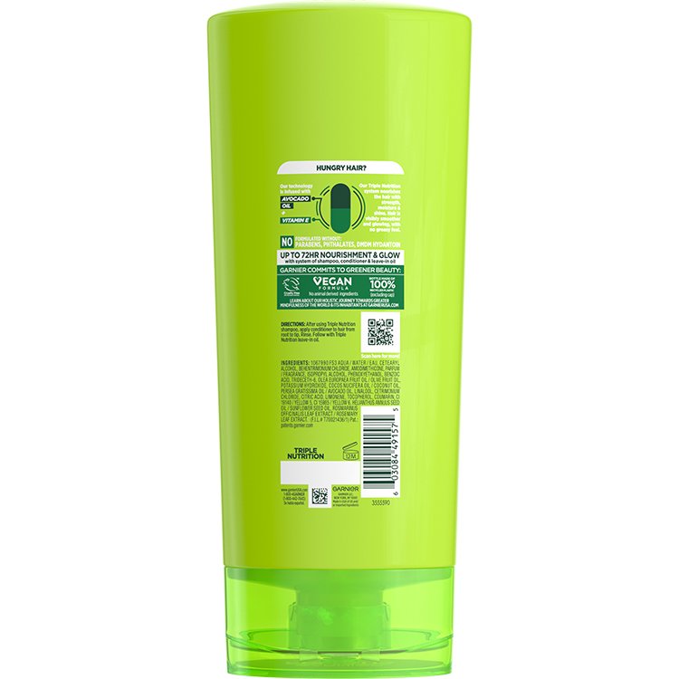 Fructis Triple Nutrition Conditioner back view