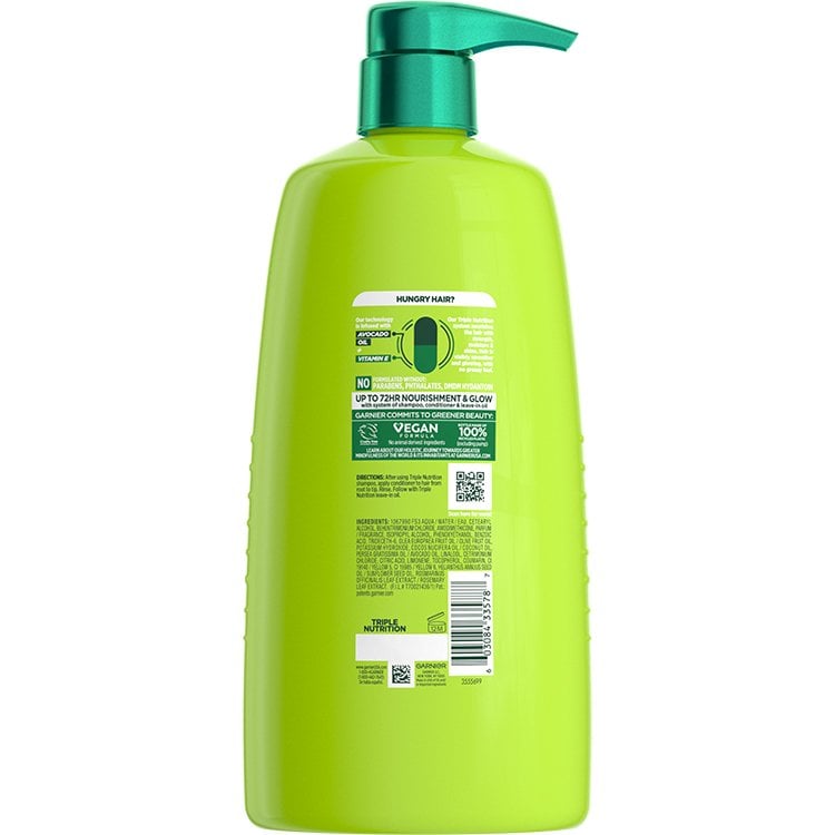 Fructis Triple Nutrition Conditioner back view