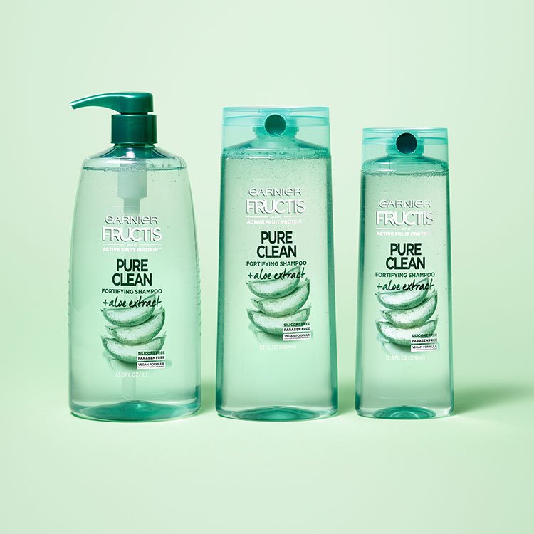 Pure Clean Shampoo Hair Care Product Garnier Fructis