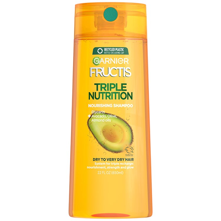Fructis Triple Nutrition Shampoo 22 floz front