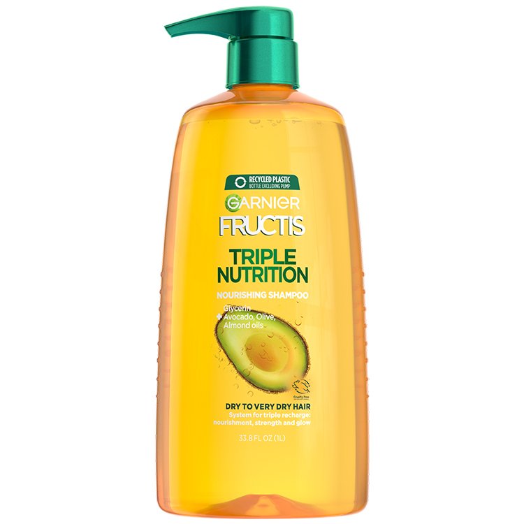 Fructis Triple Nutrition Shampoo 33.8 floz front