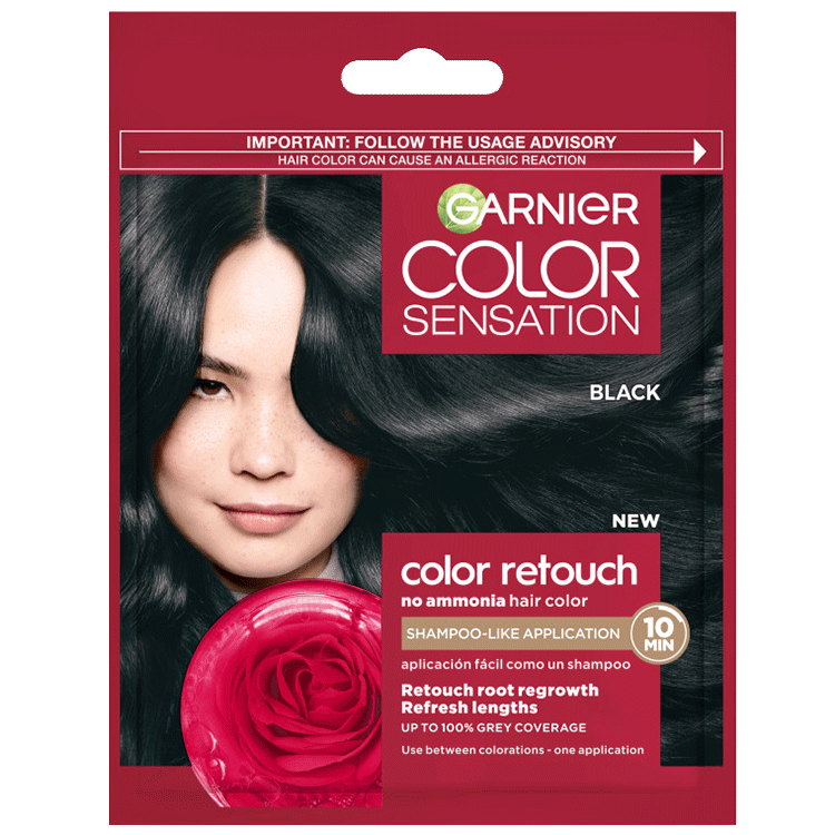 Front Pack of Garnier Color Retouch 1.0 - Black