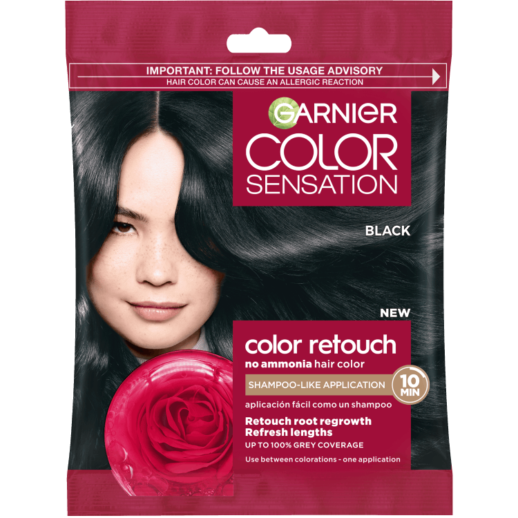 Front Pack of Garnier Color Retouch 1.0 - Black