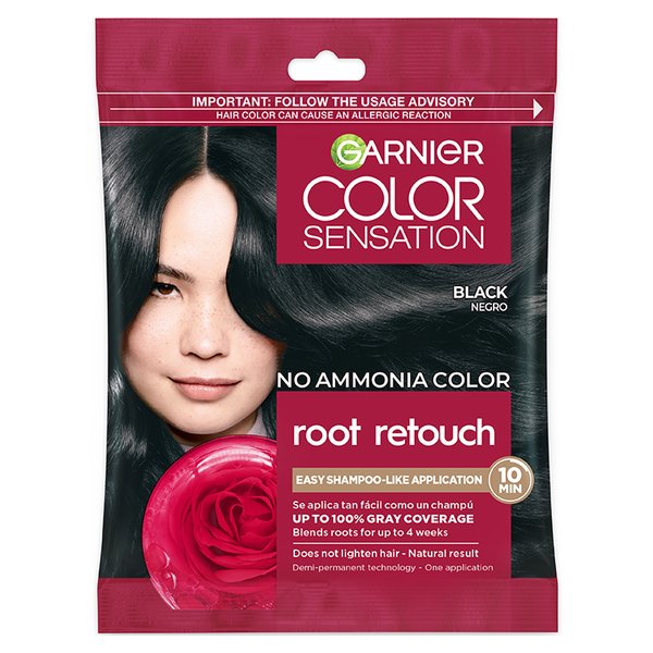 Root Retouch Ammonia-Free Hair Color Black - Garnier
