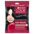A small, single-use packet of Garnier Color Sensation Root Retouch in Black, featuring an image of a woman with dark hair and a red rose.