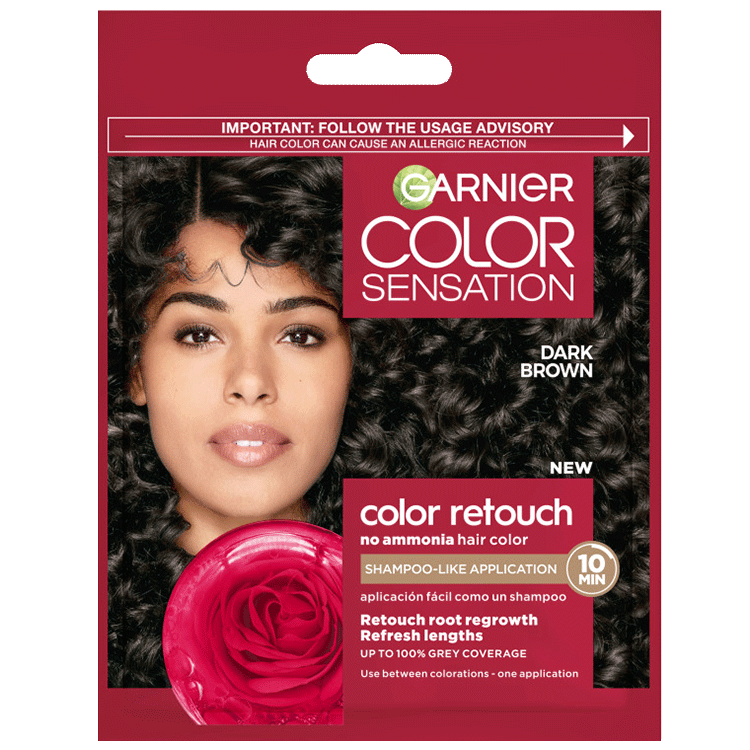 Front Pack of Garnier Color Retouch 4.0 – Dark Brown