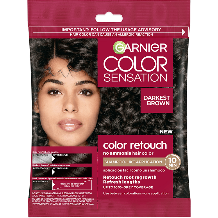 Front Pack of Garnier Color Retouch 4.0 – Dark Brown
