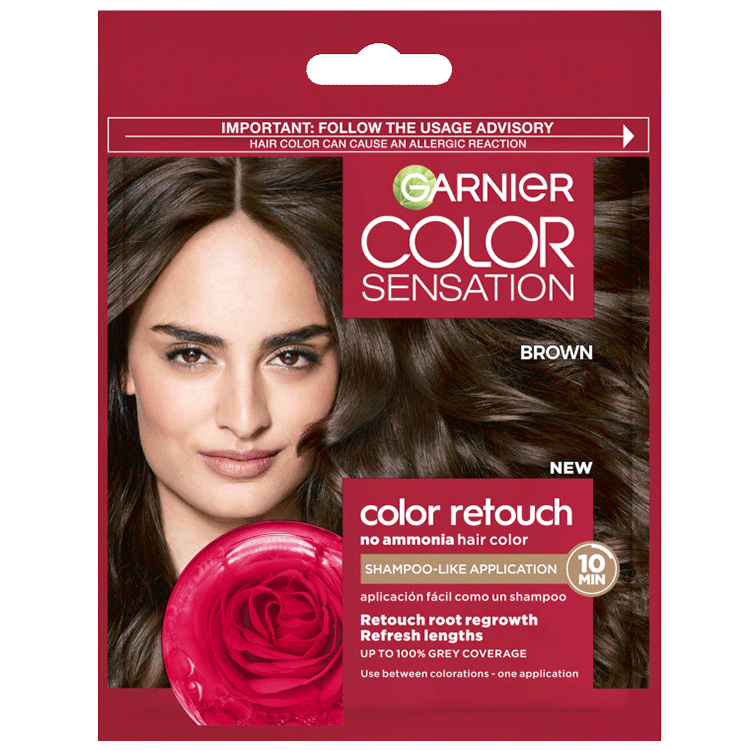 Front Pack of Garnier Color Retouch 5.0 – Brown