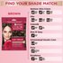 A comparison table helping users find the Brown root retouch equivalent for other popular hair color brands.