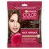 A single-use packet of Garnier Color Sensation Root Retouch in Light Brown, featuring a woman with light brown hair and a red rose icon.