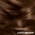 A macro shot of a bundle of sleek, glossy light brown hair.