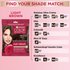 A comparison table helping users find the Light Brown root retouch equivalent for other popular hair color brands like Nutrisse or Excellence.