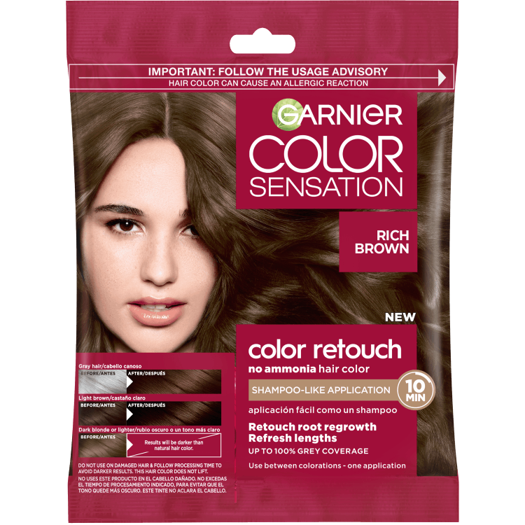 Front Pack of Garnier Color Retouch 6.0 – Light Brown