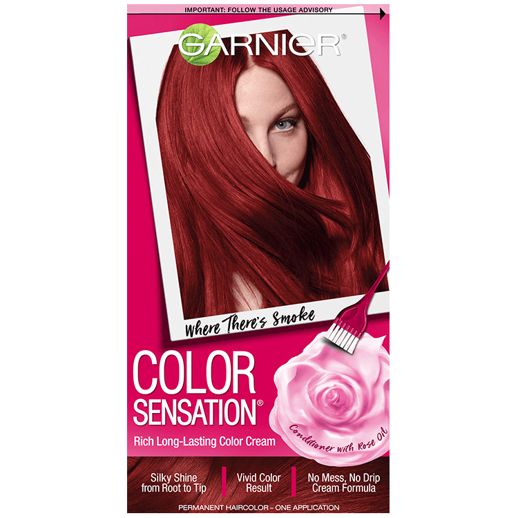 Color Sensation Hair Color 6.60 Where Theres Smoke Intense Fiery Red