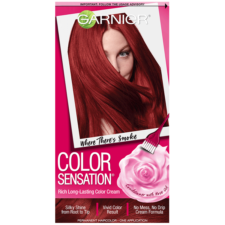 Color Sensation Hair Color 6.60 Where Theres Smoke Intense Fiery Red