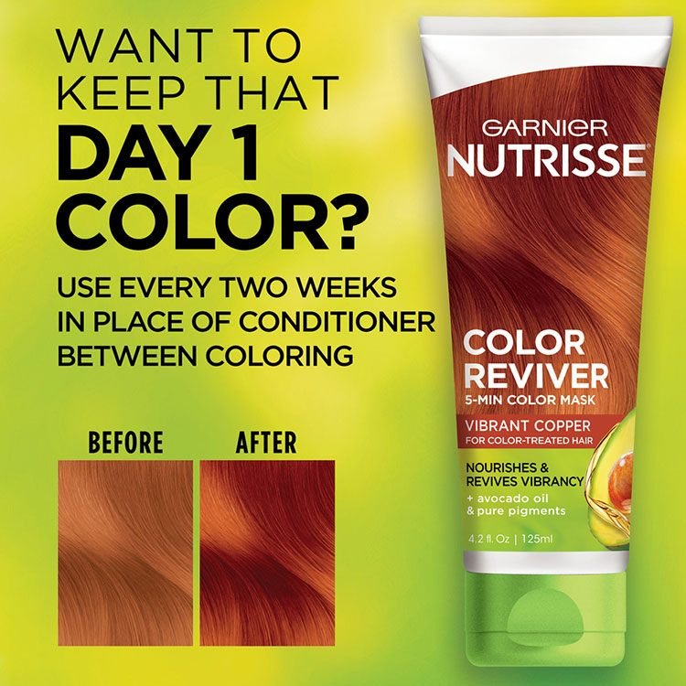 Garnier Nutrisse Color Reviver Color Hair Mask Vibrant Copper