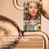 A promotional graphic for Shade CR6 (Golden Brown) with text stating the formula protects curl patterns using 0% ammonia and 5 fruit oils.