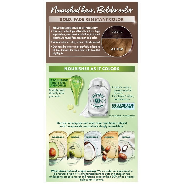 Back of pack of Nutrisse Ultra Color B3 – Golden Brown