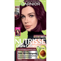 Front of pack of Nutrisse Ultra Color BR2 – Darkest Intense Burgundy
