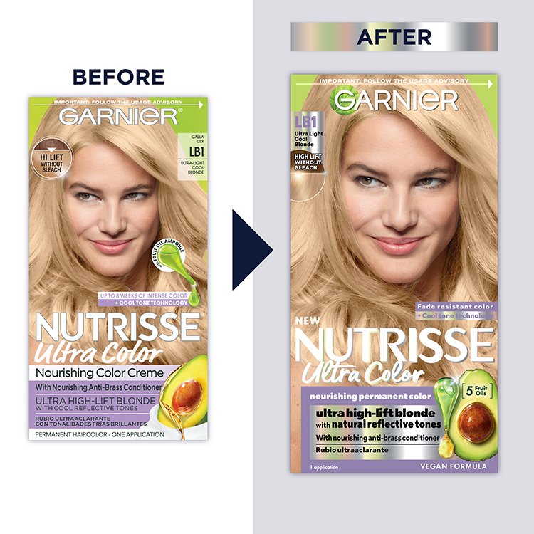 Nutrisse Ultra-Color - Ultra Light Cool Blonde Hair Color - Garnier