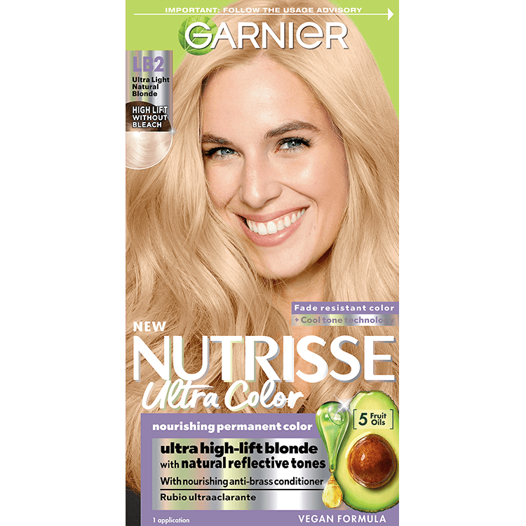 Front of pack of Nutrisse Ultra Color LB2 – Ultra Light Blonde