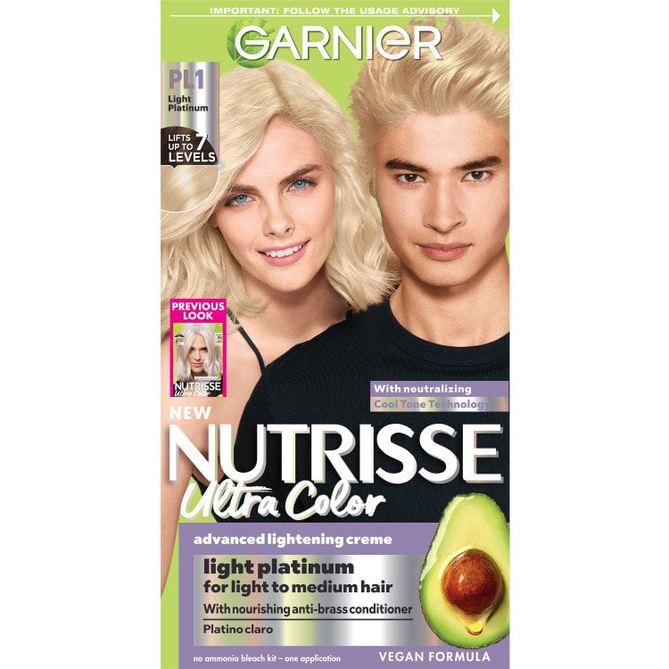 Nutrisse Ultra Color Light Platinum Hair Dye Garnier