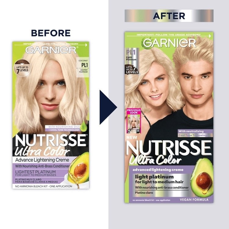 Before and after of renovated packaging
